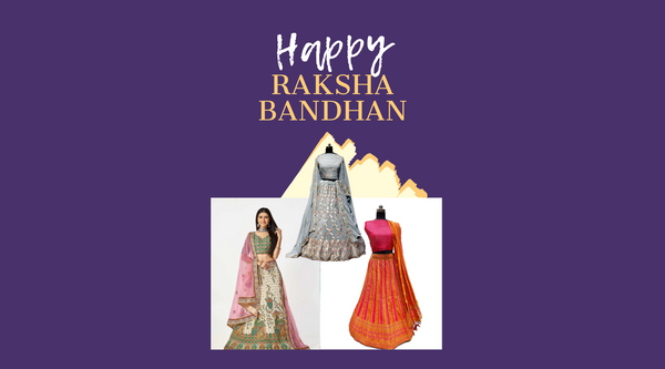 Stunning Rakhi celebration outfits featuring traditional gowns and vibrant colors for festive occasions
