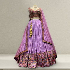 Gulaal - Ready-to-Wear Multi Color Silk Lehenga Choli JMS Studio {{ Royal Red Bridal Lehenga}}