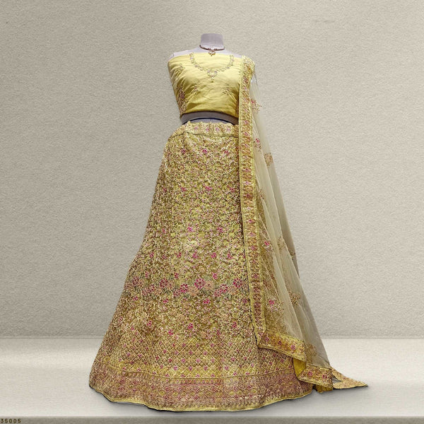 Jodha - Partywear Threadwork Sider Lehenga JMS Studio {{ Royal Red Bridal Lehenga}}