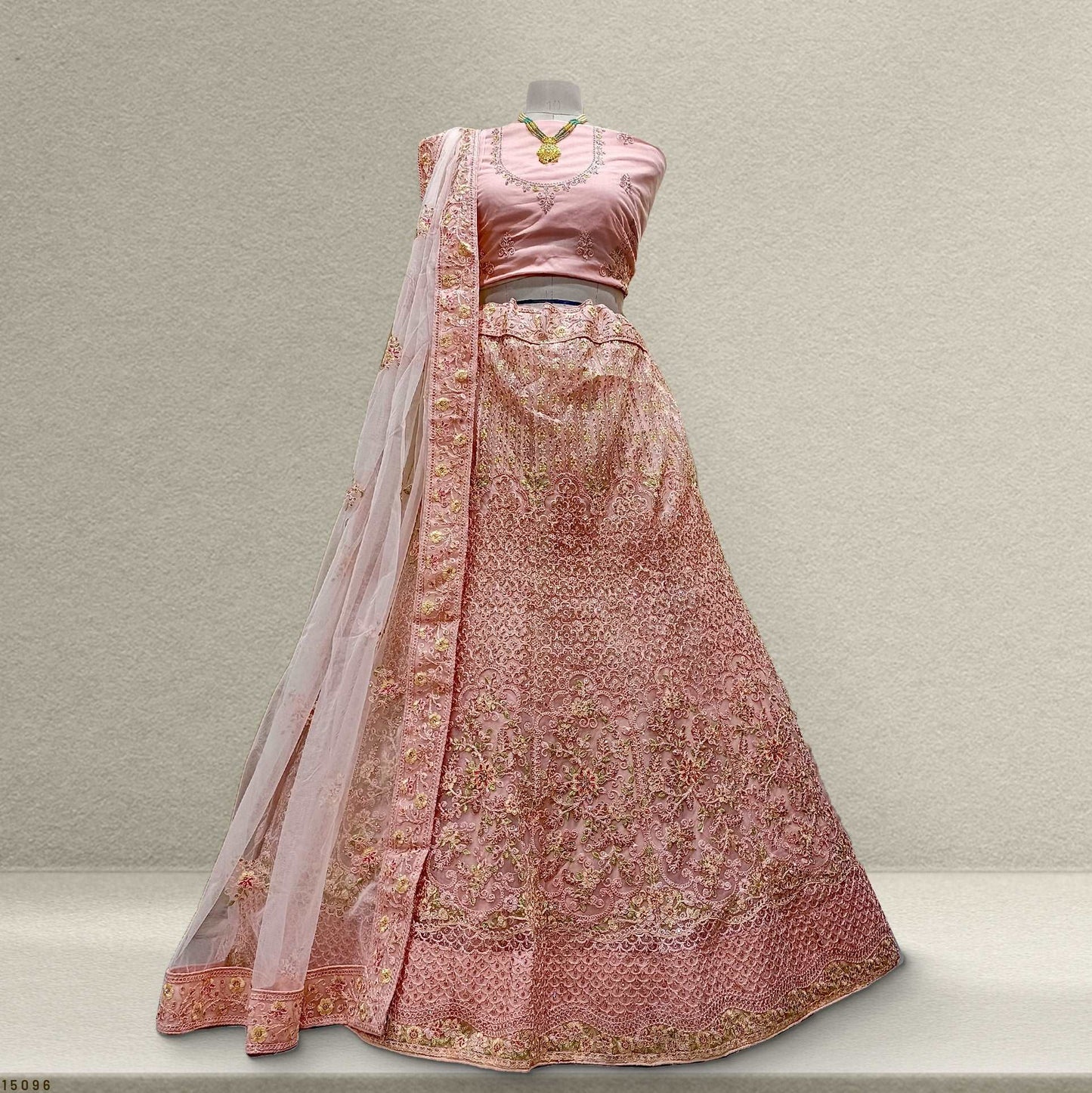 Jodha - Partywear Threadwork Sider Lehenga JMS Studio {{ Royal Red Bridal Lehenga}}