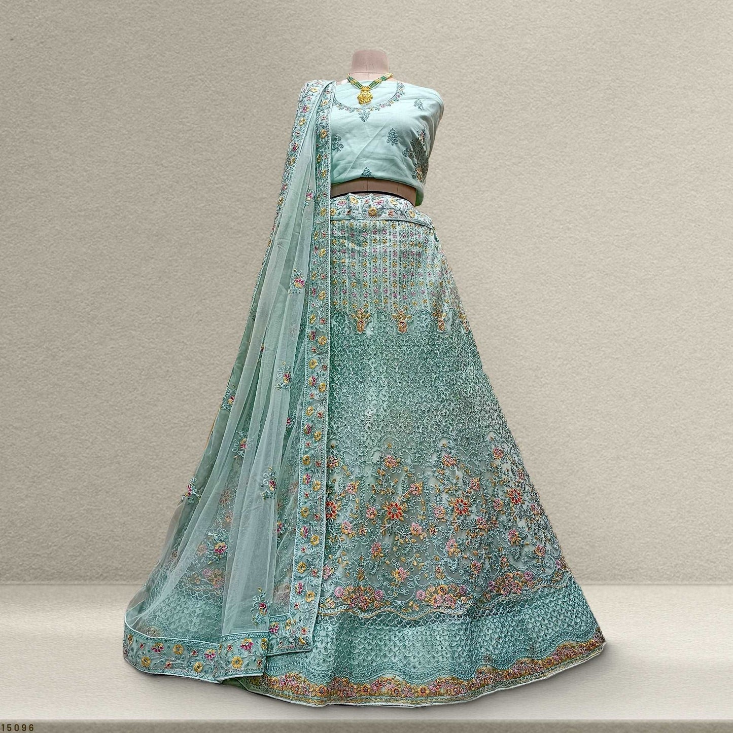 Jodha - Partywear Threadwork Sider Lehenga JMS Studio {{ Royal Red Bridal Lehenga}}