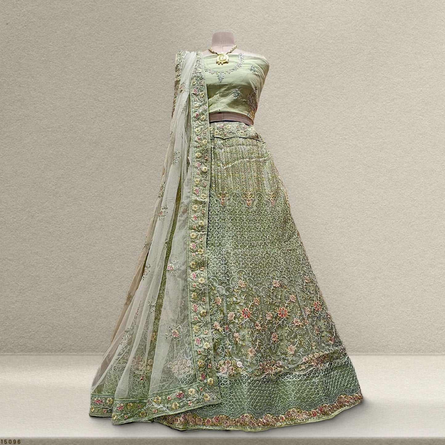 Jodha - Partywear Threadwork Sider Lehenga JMS Studio {{ Royal Red Bridal Lehenga}}