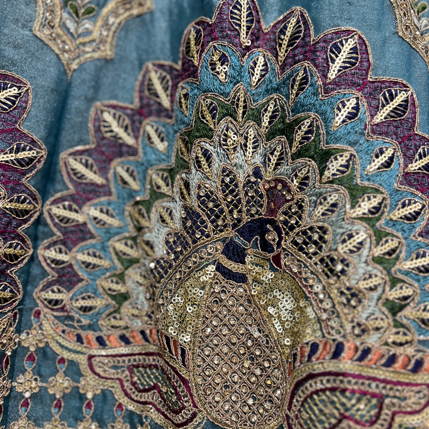 Padmini - Tissue Silk Zari & Resham Work Partywear Lehenga