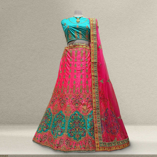 Lehza - The Party Wear Silk Panetar Sider Lehenga JMS Studio {{ Royal Red Bridal Lehenga}}