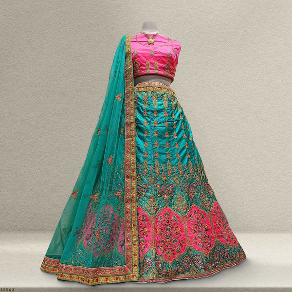 Lehza - The Party Wear Silk Panetar Sider Lehenga JMS Studio {{ Royal Red Bridal Lehenga}}