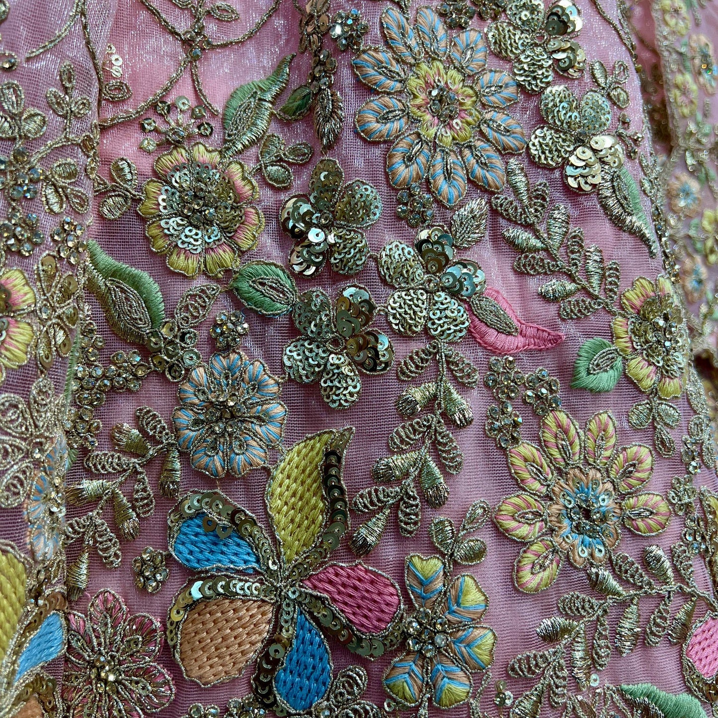 Cherry Blossom - Tissue Silk Modern Engagement & Reception Lehenga Design