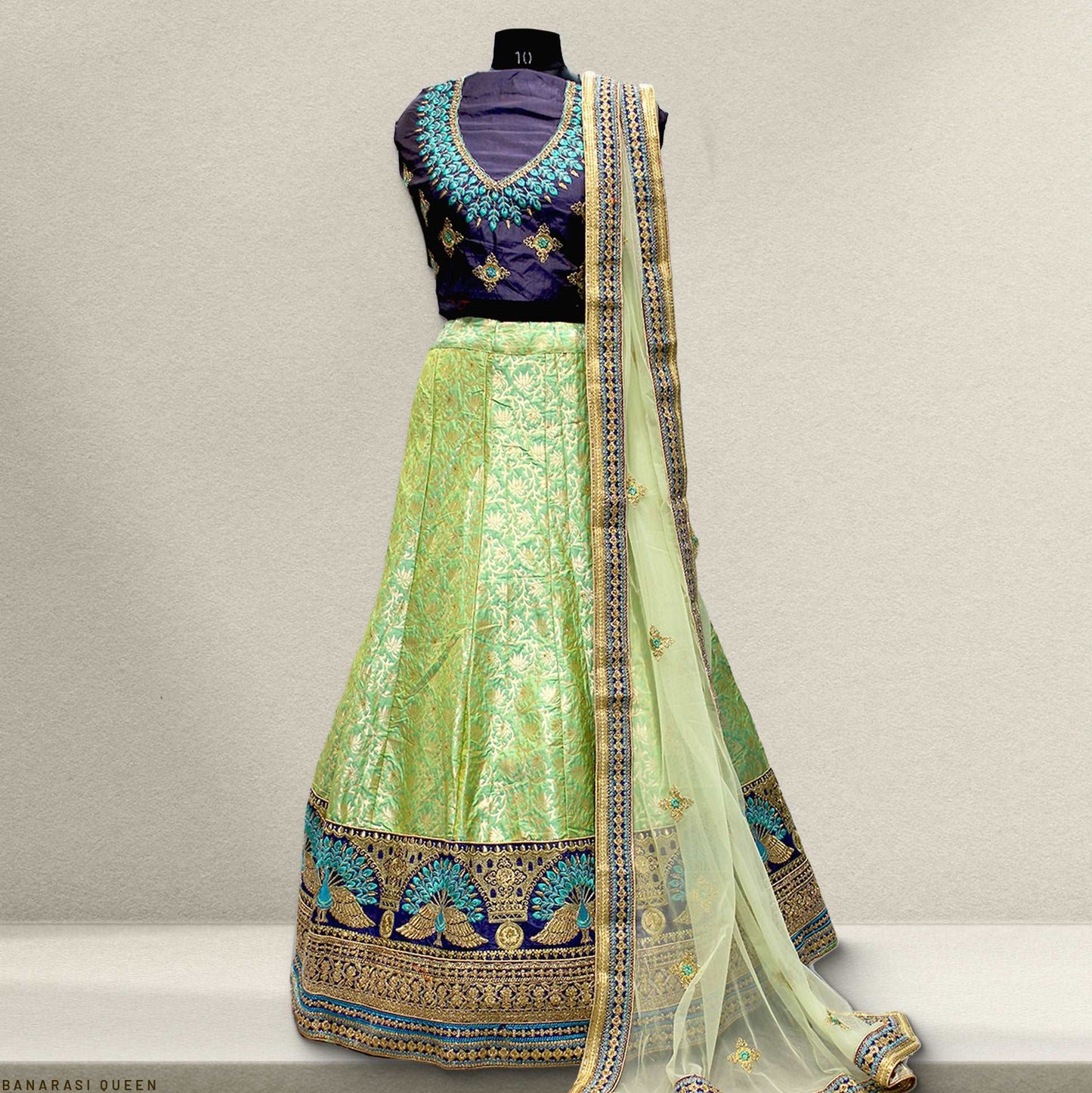 Shringaar: Luxurious Banarasi Silk Lehengas with Intricate Silk Work Blouse JMS Studio {{ Royal Red Bridal Lehenga}}