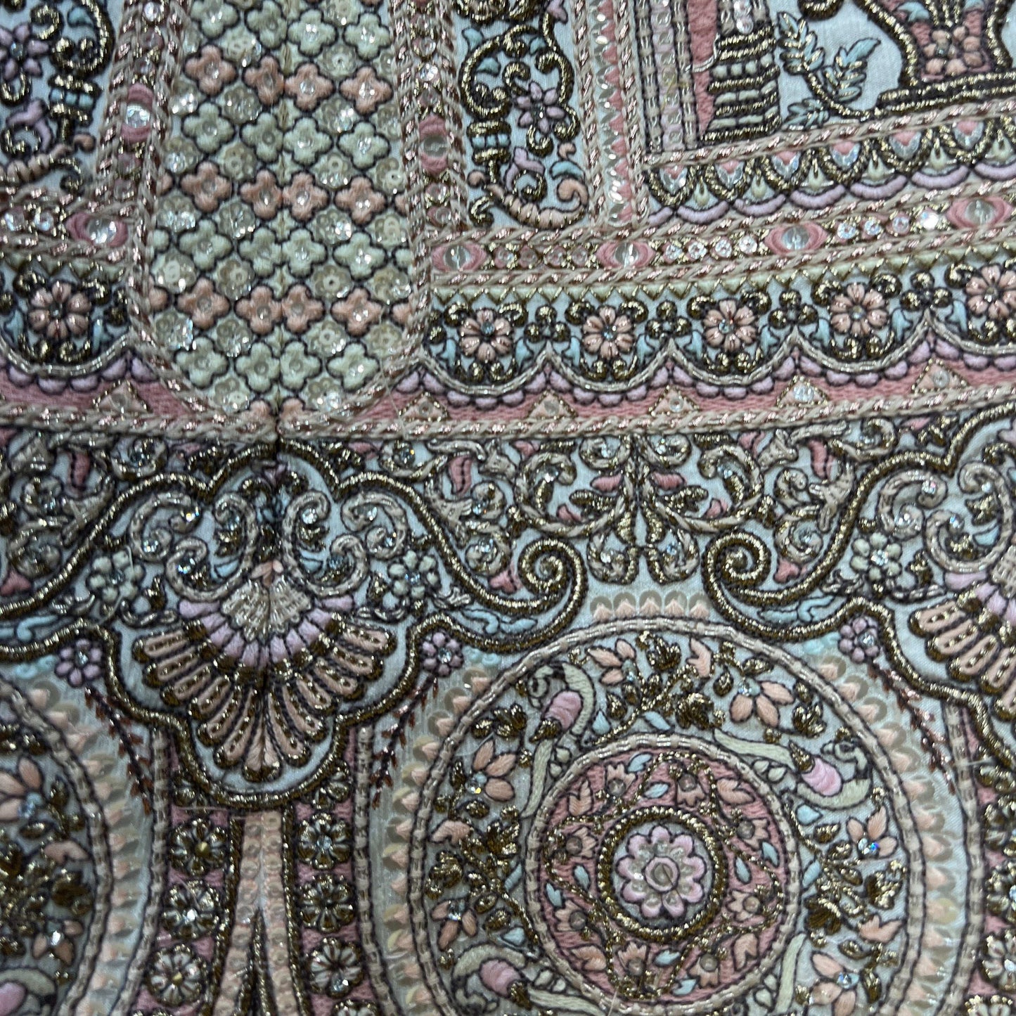 Damsel - Raw Silk Off White Flared Designer Couture Lehenga