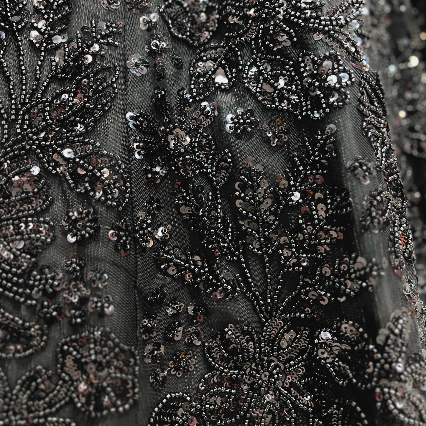 Jazzagals - Designer Replica Monotone Handwork Couture Lehenga Black