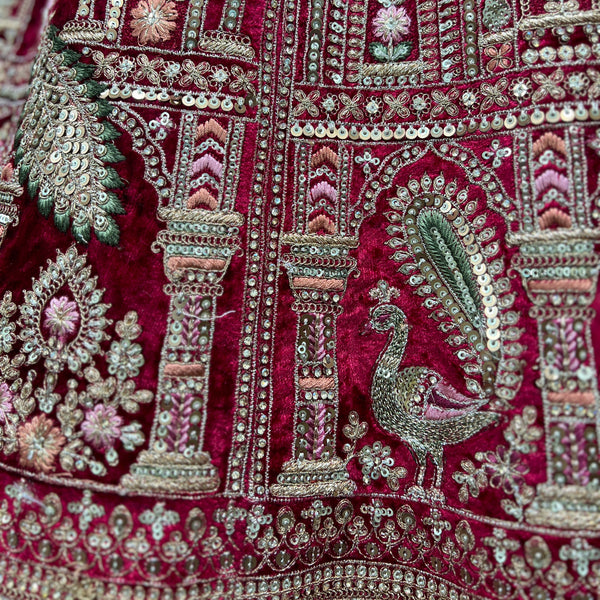 Amrapali - The Royal Tissue Silk Rajwadi Gorgeous Bridal Lehenga Mustard Color - JMS Studio