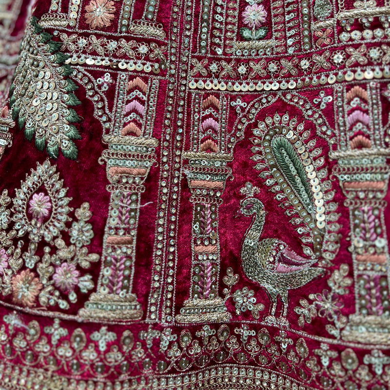 Amrapali - The Royal Tissue Silk Rajwadi Gorgeous Bridal Lehenga Mustard Color - JMS Studio