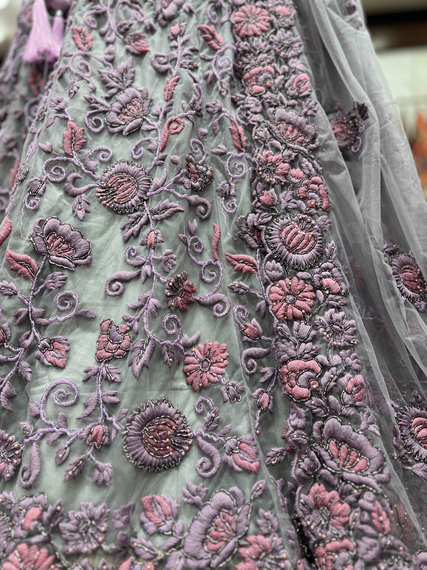 Nikhar - New Partywear Handwork Designer Lehenga JMS Studio {{ Royal Red Bridal Lehenga}}