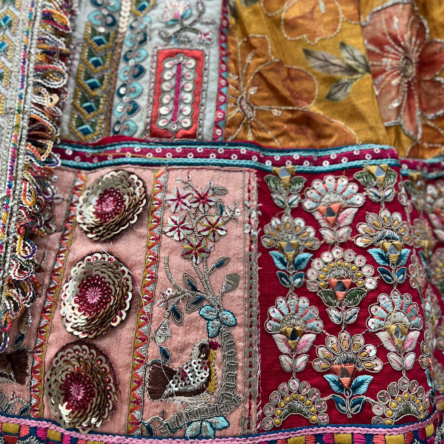 Shringaar: Multicolor Banarasi Silk Lehenga with Intricate Silk Work Blouse