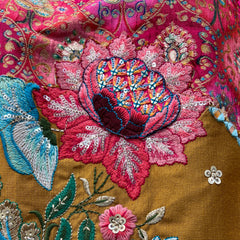 Shringaar: Multicolor Banarasi Silk Lehenga with Intricate Silk Work Blouse - JMS Studio