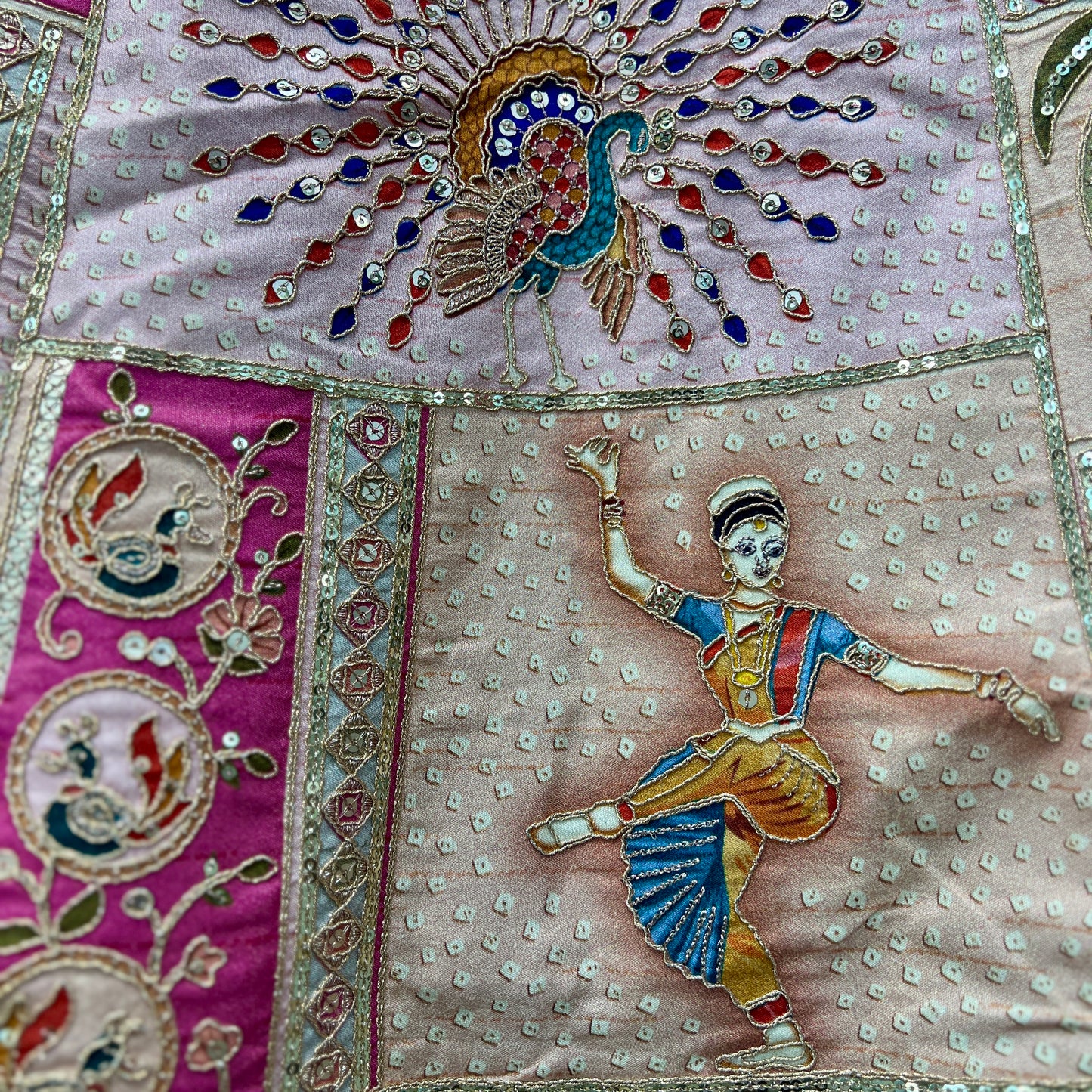 Shringaar: Multicolor Banarasi Silk Lehenga with Intricate Silk Work Blouse
