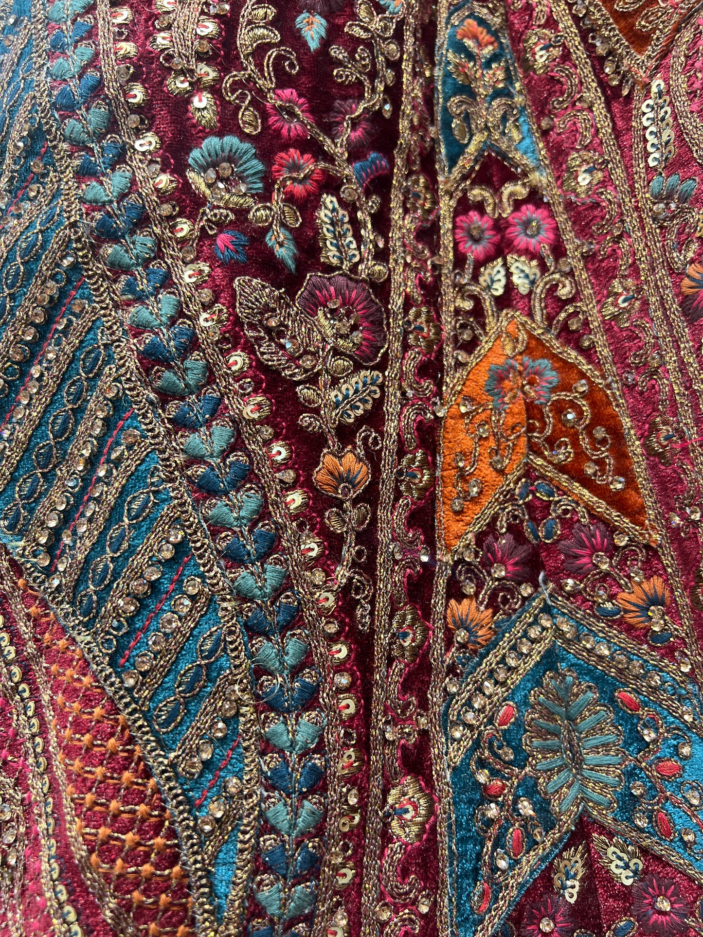 Rajgharana - The Multicolor Patchwork Rajwadi Bridal Lehenga