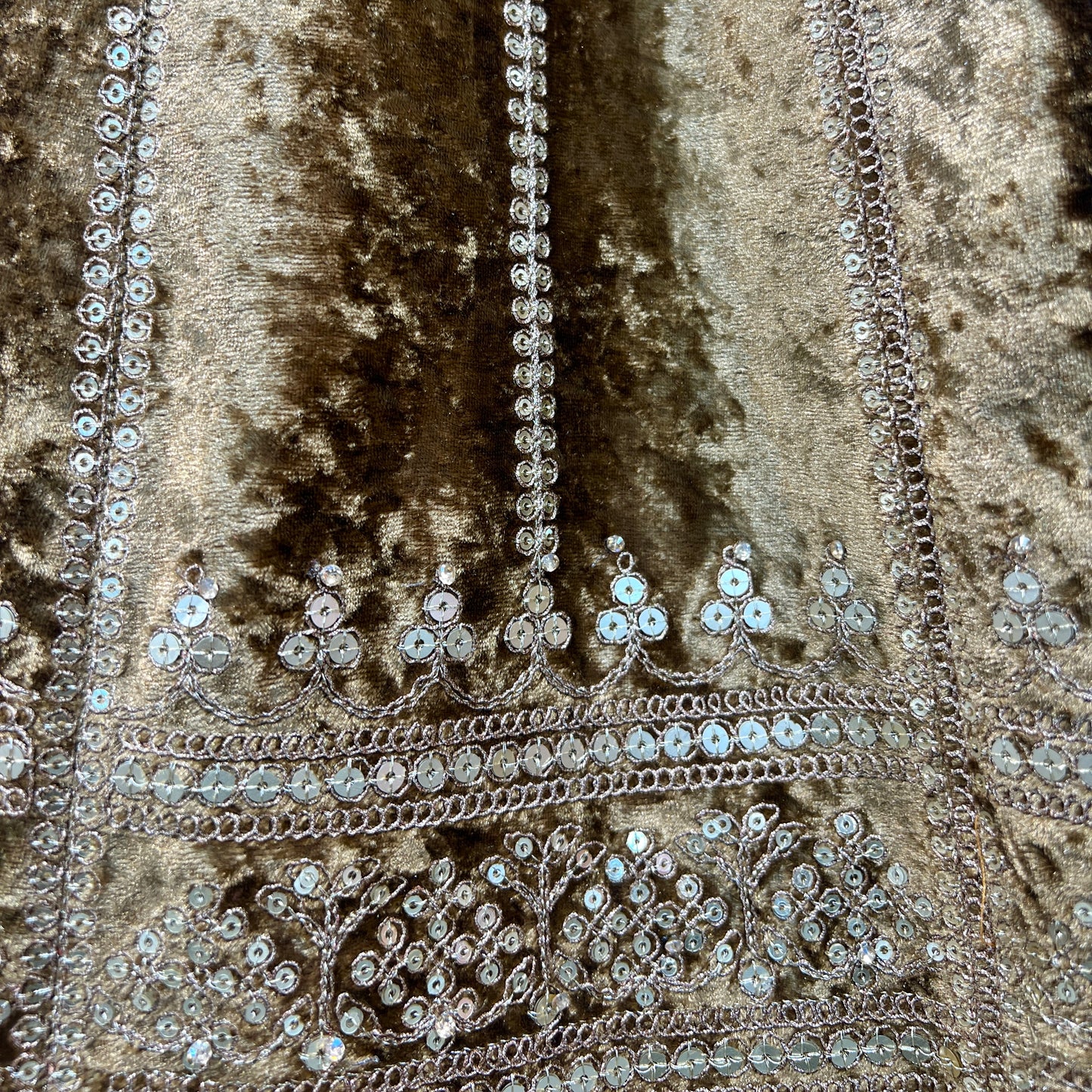 Damsel - 18 Kali Designer Velvet Bollywood Replica Lehenga Mehndi