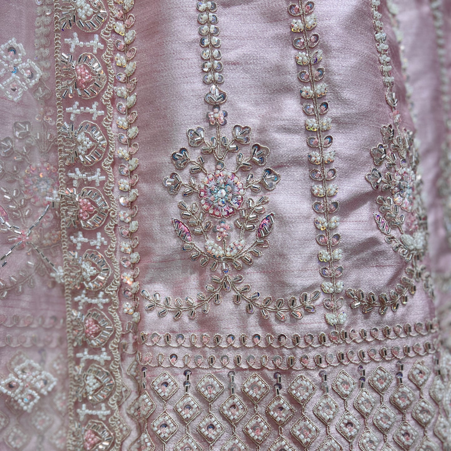 Rosé - Wedding Trousseau in Pastel Hues Blush Pink Lehenga JMS Studio {{ Royal Red Bridal Lehenga}}