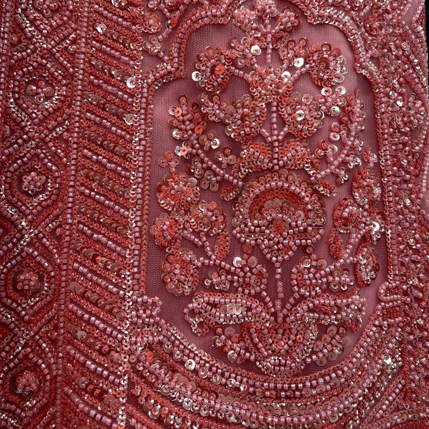 Jazzagals - Beads & Pearls Handwork Blush Pink Reception Lehenga