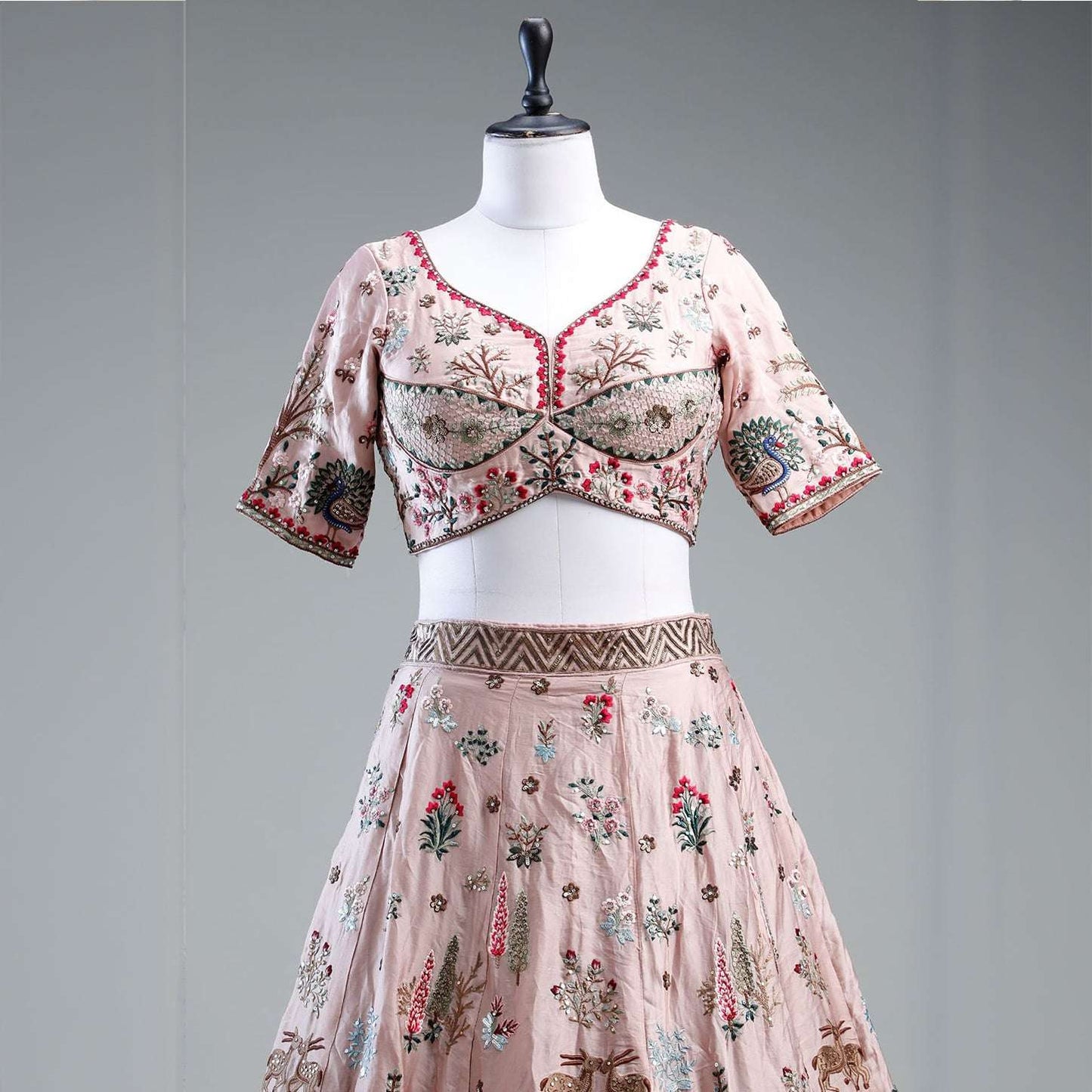 Vantara - Multicolor Soft Silk Stunning Designer Lehenga