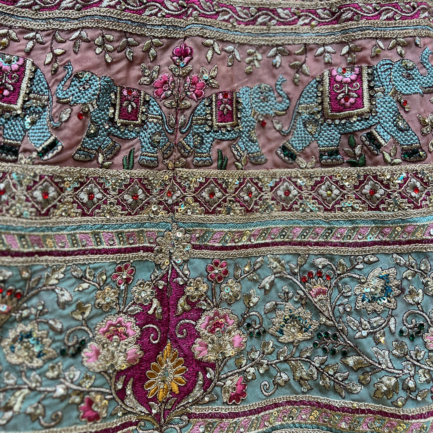 Jazzagals - Pink Designer Lehenga with Elephant Motifs