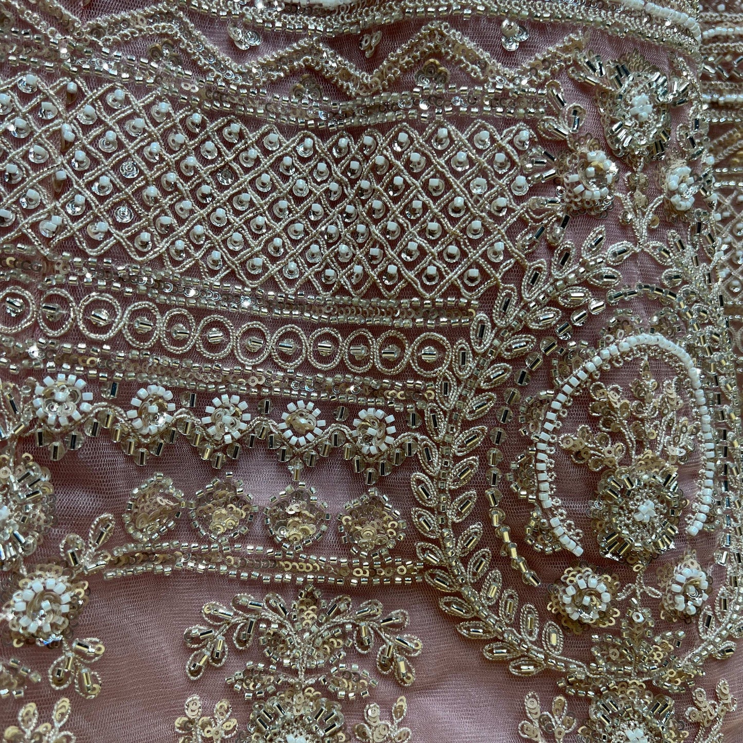 JMS Studio Pink Handwork Lehenga for Reception & Sangeet for Bride