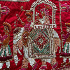 Amrapali - Doli Baraat Handwork Raw Silk Royal Red Bridal Lehenga