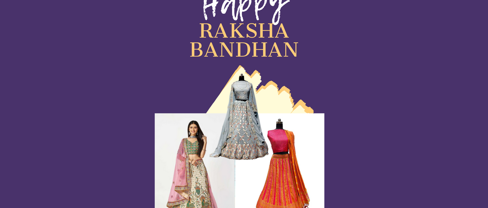 Stunning Rakhi celebration outfits featuring traditional gowns and vibrant colors for festive occasions
