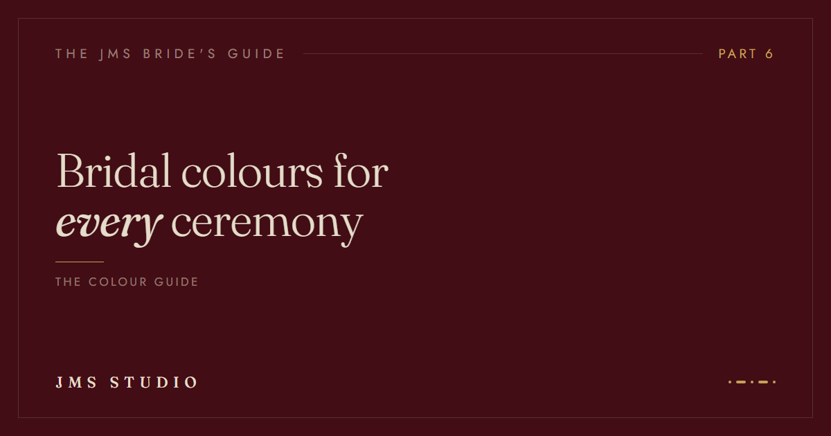 Bridal Lehenga Colours by Ceremony: Haldi, Mehndi, Sangeet, Wedding and Reception