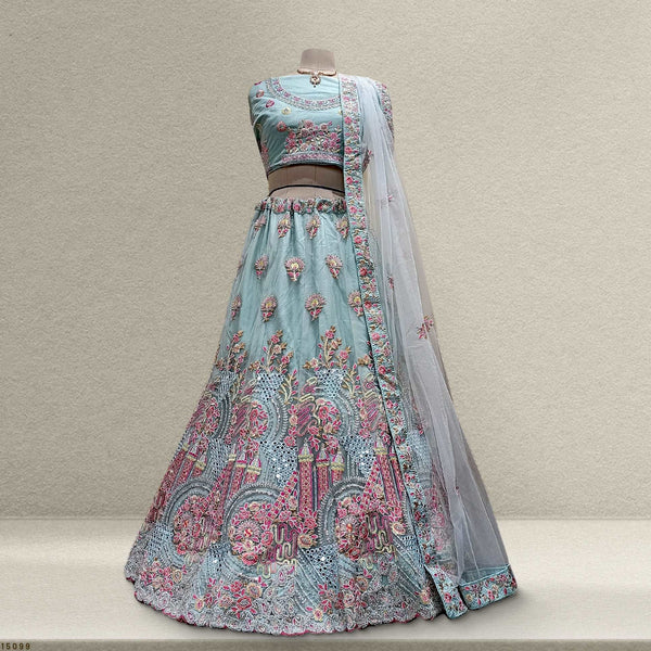 Cherry Blossom - New Partywear Lehenga Design JMS Studio {{ Royal Red Bridal Lehenga}}