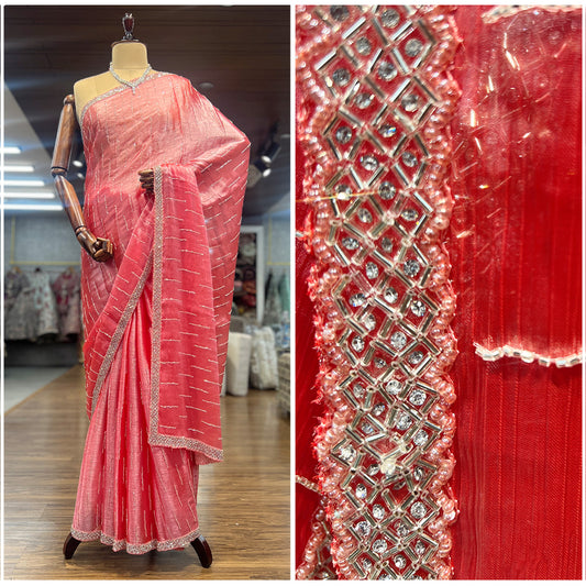 JMS_Studio Designer Handwork Jimmy Choo Partywear Saree