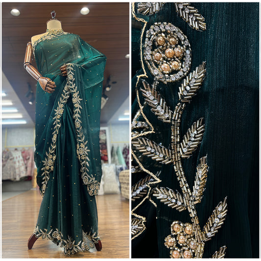 JMS_Studio Designer Handwork Jimmy Choo Partywear Saree