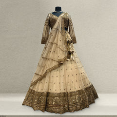 Celestial Collection: Ready-to-Wear Reception and Sangeet Partywear Lehengas Ivory