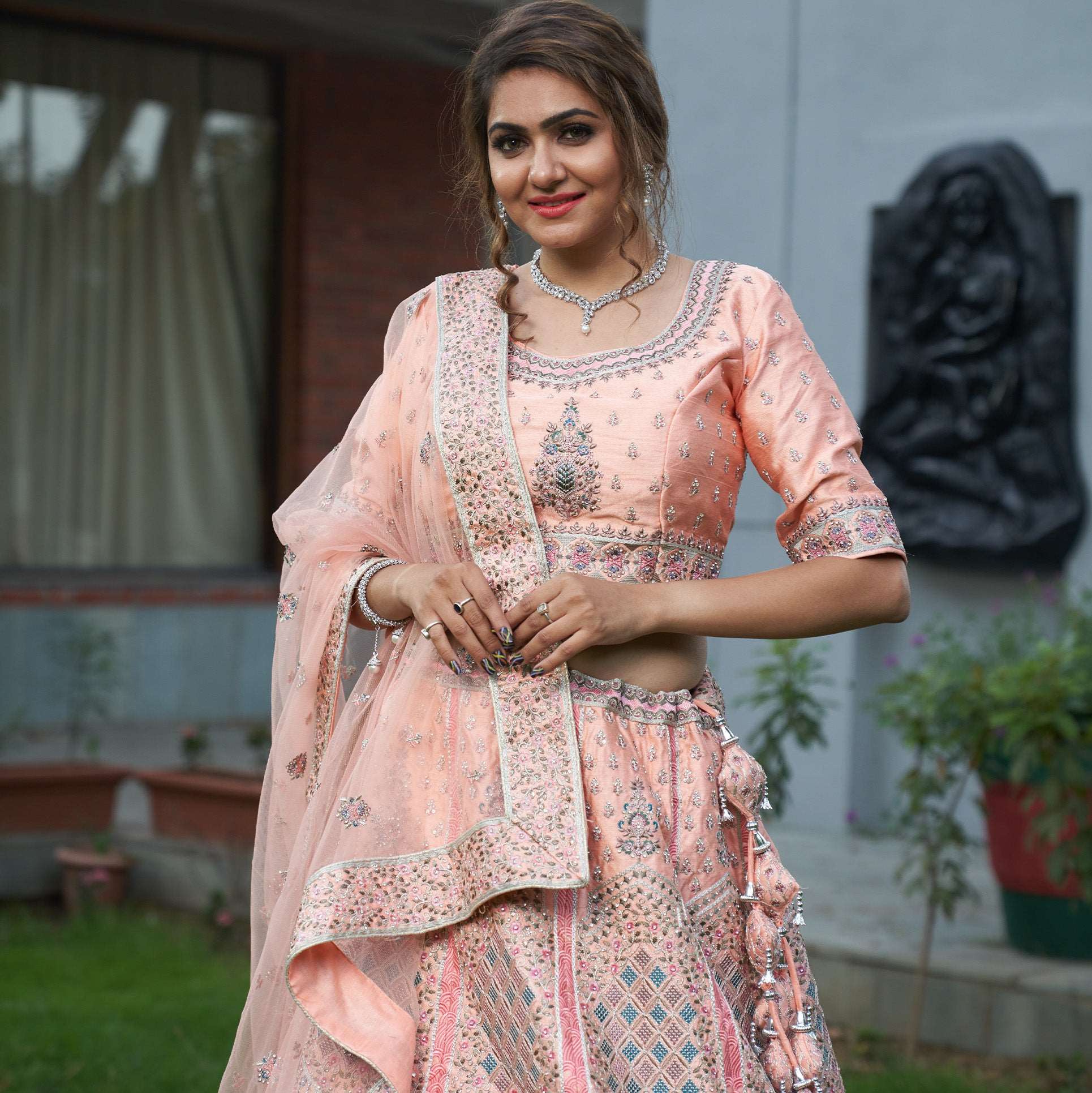 Mira Rajput Kapoor's pistachio Anamika Khanna set is for the bride who  favours comfort | Vogue India | Wedding Wardrobe