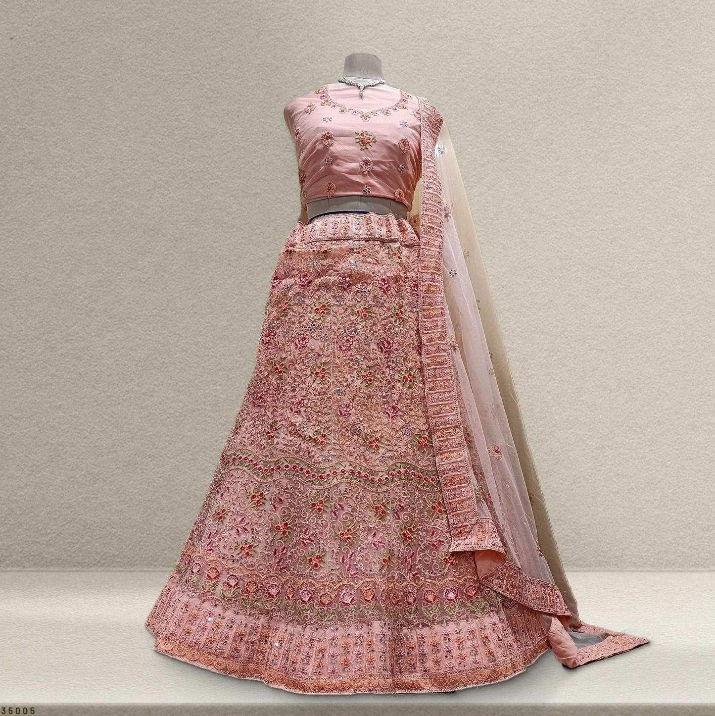 Jodha - Partywear Threadwork Sider Lehenga