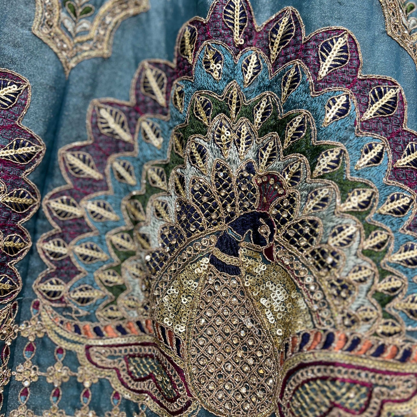 Padmini - Tissue Silk Zari & Resham Work Partywear Lehenga