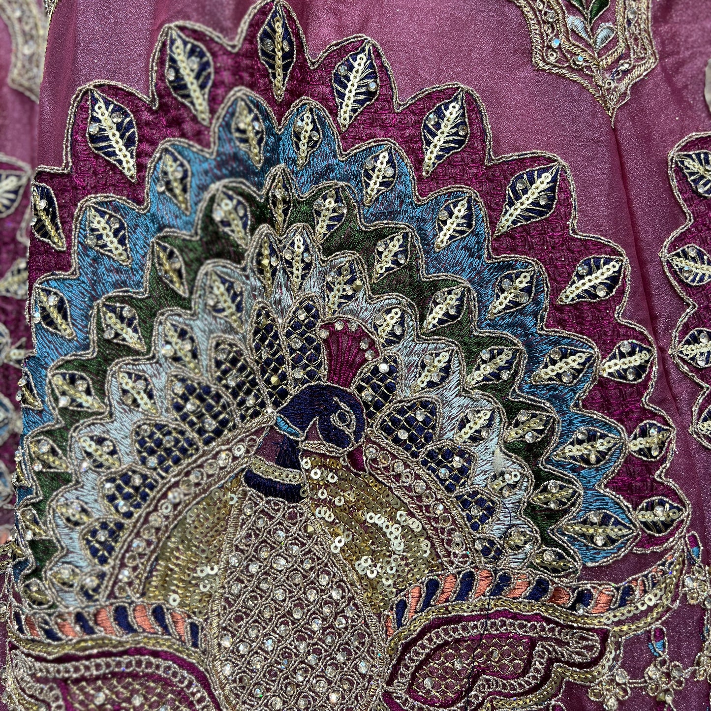 Padmini - Tissue Silk Zari & Resham Work Partywear Pink Lehenga