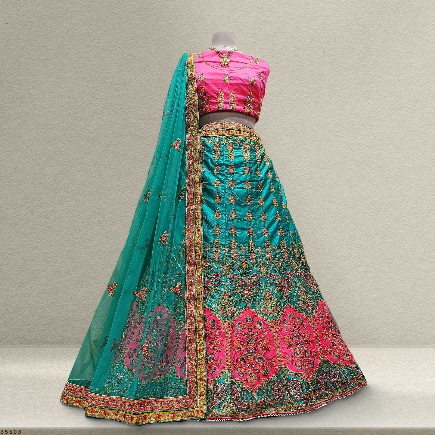 Lehza - The Party Wear Silk Panetar Sider Lehenga