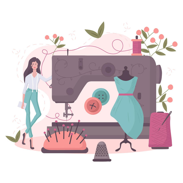 Lehenga and blouse tailoring illustration with turquoise dress silhouette