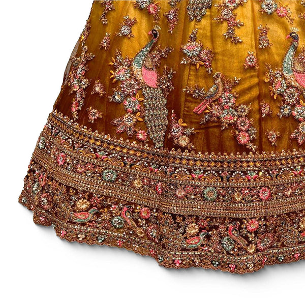 Padmini - Meenakari work Net Partywear Lehenga Choli JMS Studio {{ Royal Red Bridal Lehenga}}