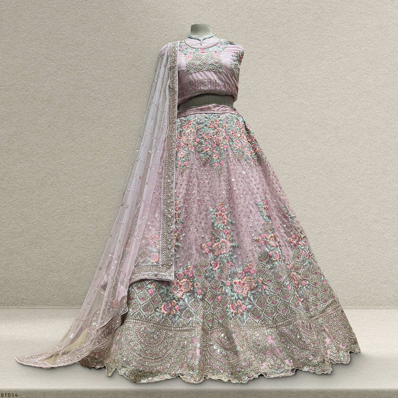 Cherry Blossom -  The Modern Pink Lehenga for Reception Engagement