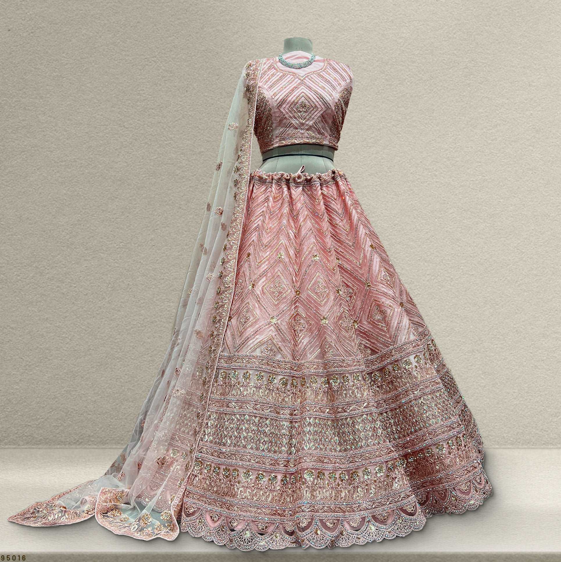 Cherry Blossom - New Partywear Lehenga Design JMS Studio {{ Royal Red Bridal Lehenga}}