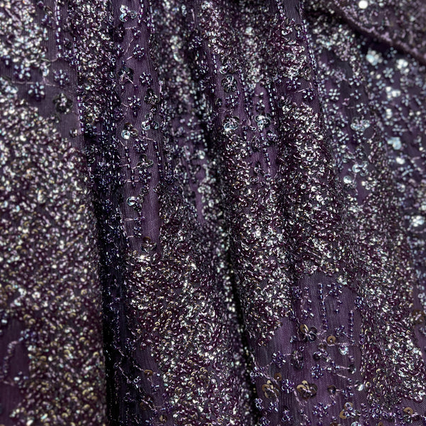 Jazzagals - Designer Handwork Couture Reception Lehenga Metallic Lavender
