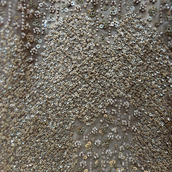 Jazzagals - Designer Handwork Couture Reception Lehenga Chikoo Color