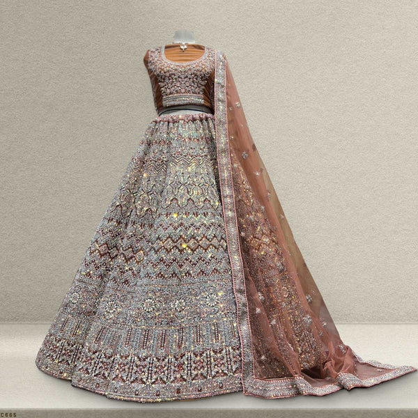 Cherry Blossom - New Partywear Lehenga Design JMS Studio {{ Royal Red Bridal Lehenga}}