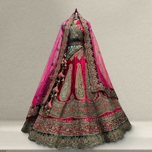 Amrapali - The Royal Rajwadi Rani Pink Bridal Lehenga