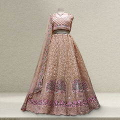 Cherry Blossom C - The Modern Lehenga for Reception for Bride JMS Studio {{ Royal Red Bridal Lehenga}}