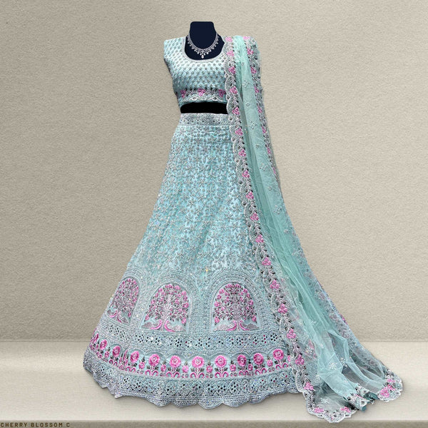 Cherry Blossom C - The Modern Lehenga for Reception for Bride JMS Studio {{ Royal Red Bridal Lehenga}}