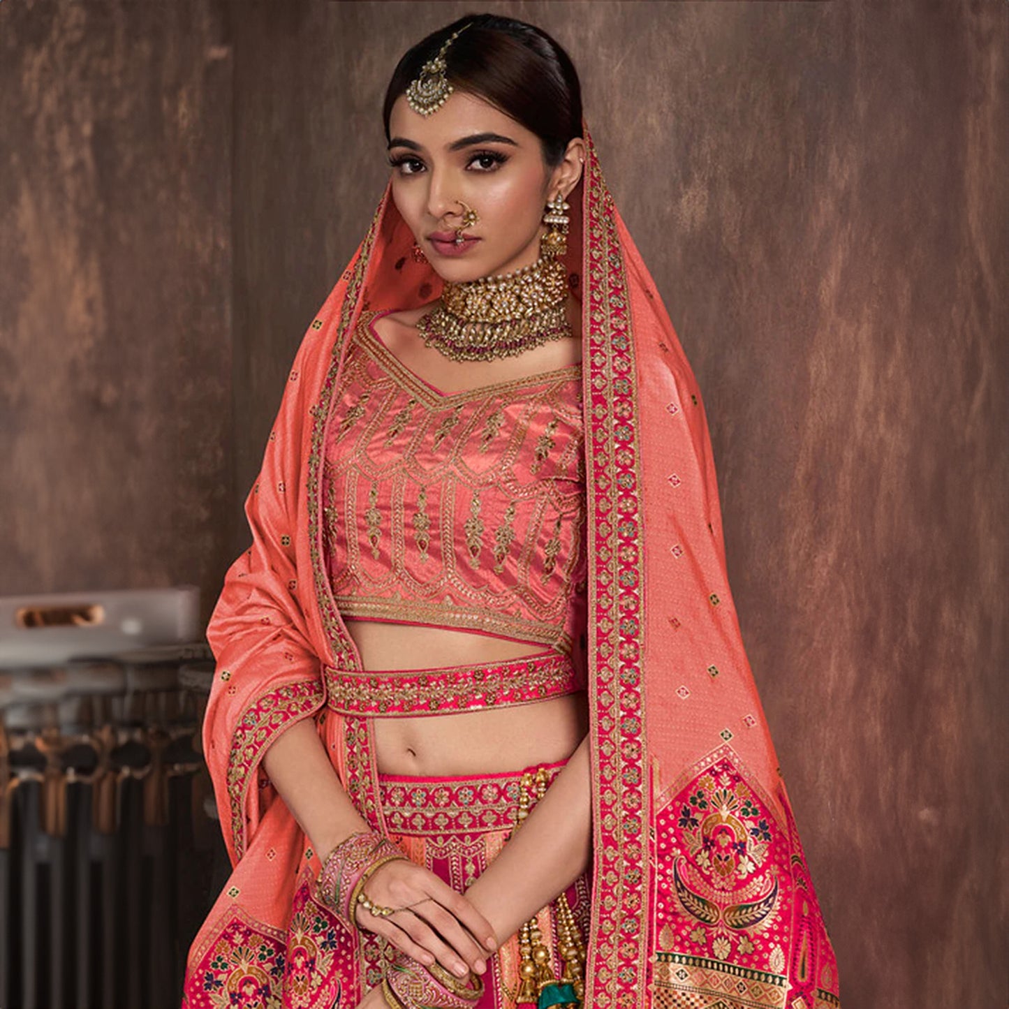 Shringaar: Patola Banarasi Silk Lehengas with Intricate Silk Work Blouse