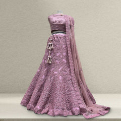 Nikhar - New Partywear Pink Handwork Designer Lehenga JMS Studio {{ Royal Red Bridal Lehenga}}